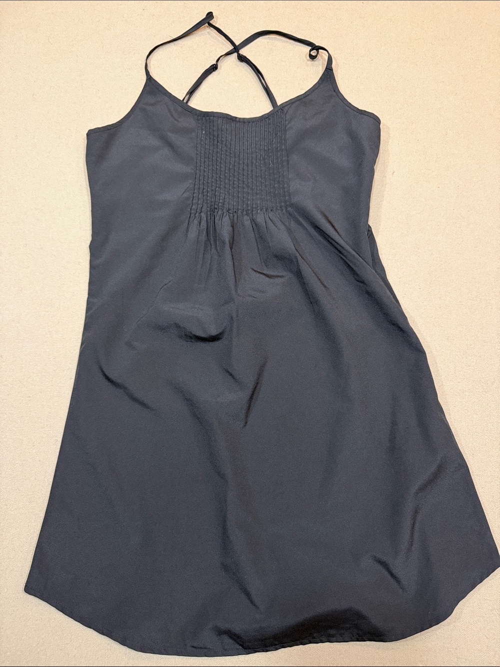 Hurley Black Smocked Front Cami Dress